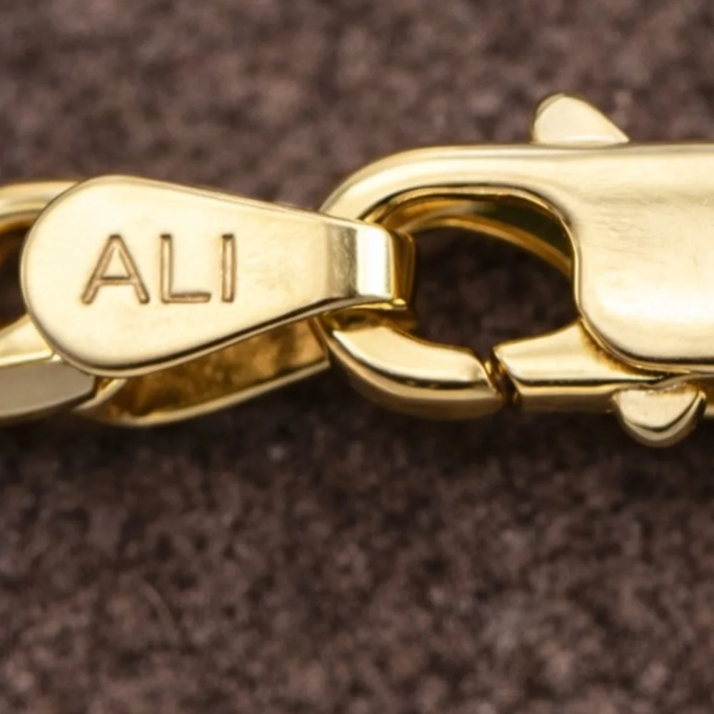 10K Solid Gold Cuban Link Bracelet ✨ 7” Flat Curb Chain ALI Hallmark NEW